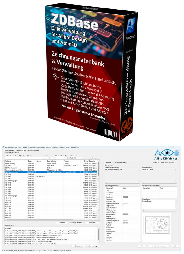 ZDBase DMS Zeichnungsdatenbank