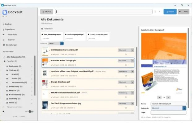 DocVault für Alibre Design EXP
