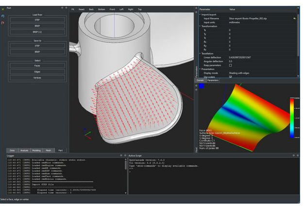 3D-Analyse und Bearbeitung
