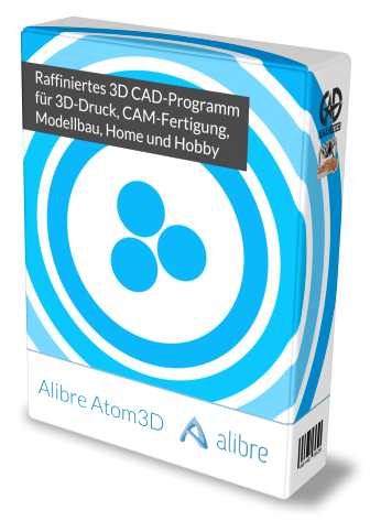 Alibre Atom3D einfaches, günstiges und parametrisches 3D & 2D CAD-Programm für Schule, Heim und Hobby