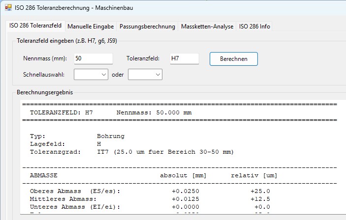 ISO 286 Teleranzfelder für Alibre Design