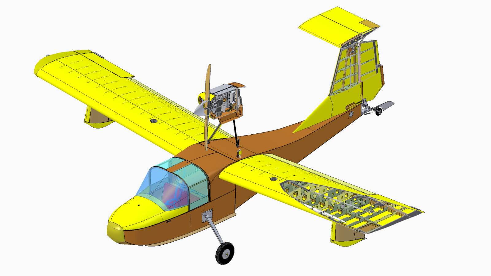 Die Kenntnis physikalischer Eigenschaften wie des Massenschwerpunkts ist für das Design dieses Flugzeugs entscheidend