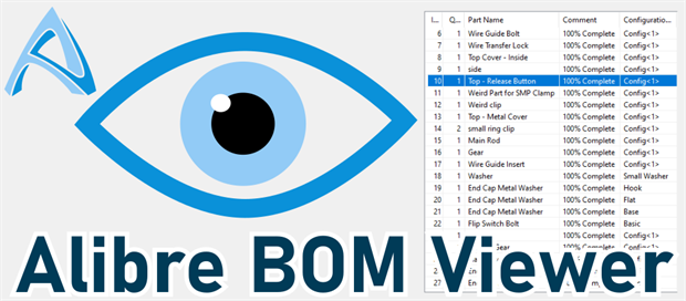 Alibre Design BOM Viewer