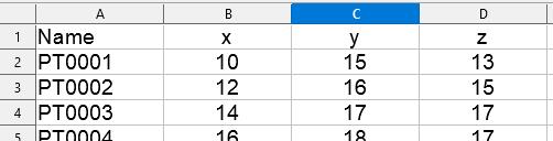 In diesem Format müssen die Koordinaten in der Excel-Datei vorhanden sein...