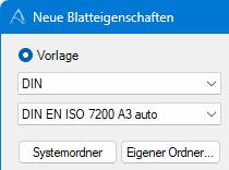 Alibre Design gruppierte Blatteigenschaften